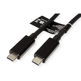 thumbnail of ROLINE USB4 Gen 3 Kabel, Emark, C-C, ST/ST, 40Gbit/s, 100W, schwarz, 0,5 m