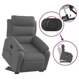 thumbnail of vidaXL Elektrischer Massagesessel mit Aufstehhilfe Dunkelgrau Stoff