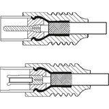 thumbnail of VALUE Antennenkabel mit Ferrite ST / BU, weiß, 2,5 m