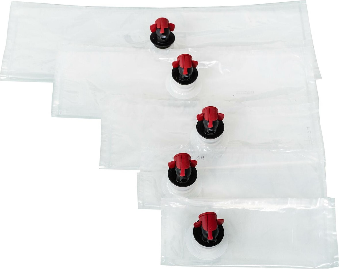 VEPATIM 10 Beutel für Bag in Box 1,5 Liter transparent