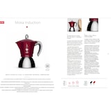 thumbnail of Bialetti Moka Induktion Mokka-Kanne 0,28 l Rot, Edelstahl