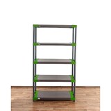 thumbnail of PROREGAL Kunststoffregal BIG GREY BEAR Tall, HxBxT 180x100x46cm, Fachlast 160kg, Grau-Grün Kunststoff-Regal Euro-Regal Stecksystem Lagerregal