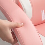 thumbnail of HOMCOM Sedia Gaming con Orecchie, Poggiapiedi e Cuscino Lombare Rosa