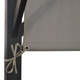 thumbnail of Pergola Baia, Garten Pavillon Terrassenüberdachung, stabiles 6cm-Stahl-Gestell + Schiebedach taupe ~ 3x3m