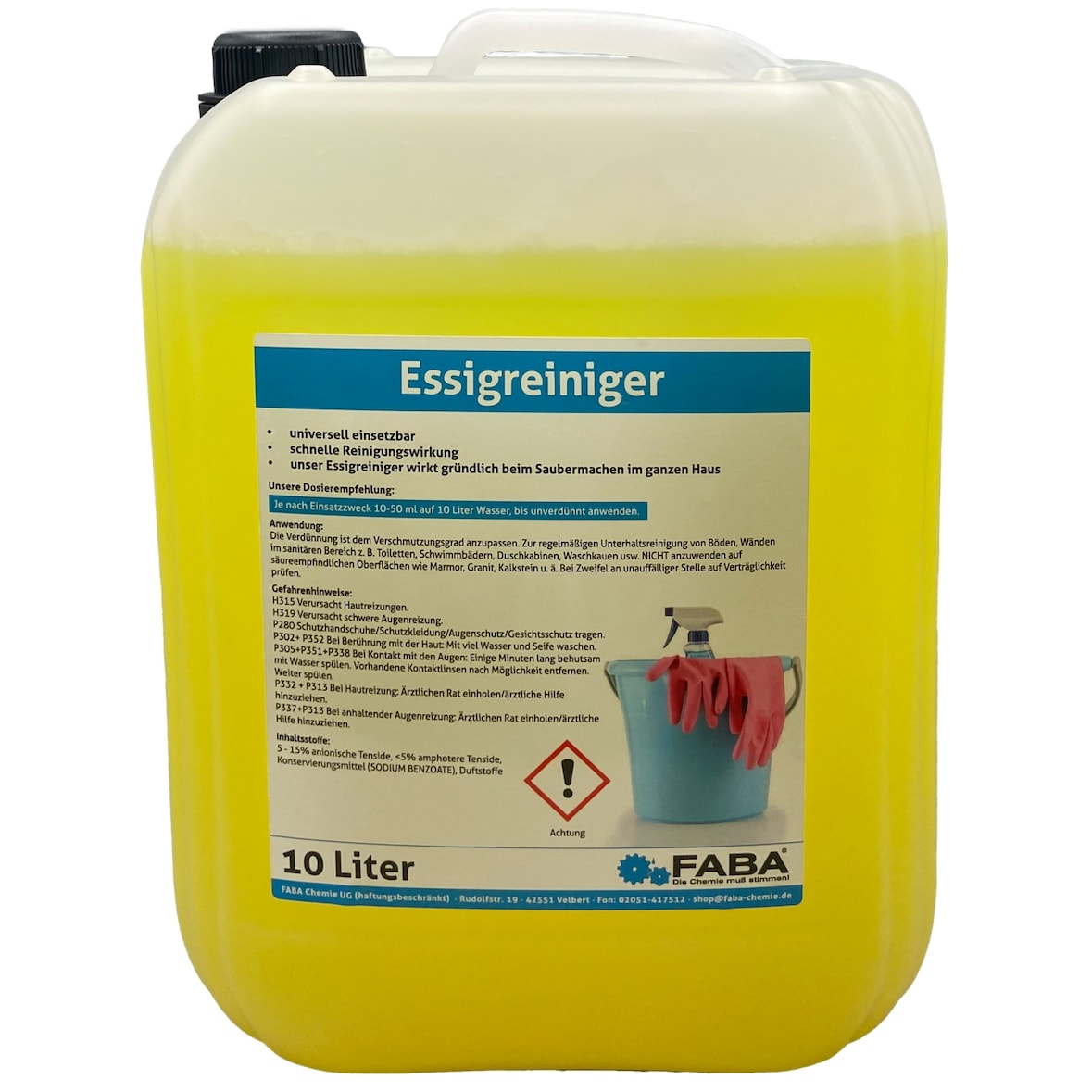 Essigreiniger Essig Reiniger 10 L im Kanister