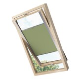 thumbnail of Dachfensterplissee Faltrollo Thermo verdunkelnd passend für Velux PK04 Dunkelgrün