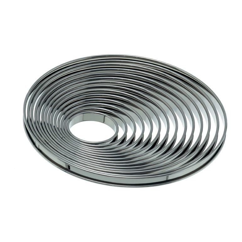 Schneider - Tortenring rund, mit Borde 300 mm, Edelstahl