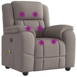 thumbnail of vidaXL Massagesessel Taupe Stoff