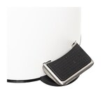 thumbnail of Caixote do lixo de pedal FIVE 3 L com tampa de bambu branco moderno