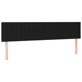 thumbnail of vidaXL Boxspringbett mit Matratze & LED Schwarz 180x200 cm Stoff
