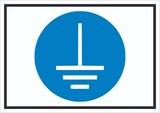 thumbnail of Vor Benutzung erden Symbol Schild A1 (594x841mm)