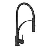 thumbnail of Küchenarmatur CARNEO mit Geschirrbrause, Wasserhahn Küche ausziehbar, schwenkbare Mischbatterie Küche in Schwarz matt