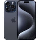 thumbnail of Apple iPhone 15 Pro 5G 8GB RAM 128GB Dual Sim Blau Titan DE