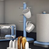 thumbnail of Swan Retro SWKA1030BLN Porta Tazas, Soporte Almacenamiento para 6 Tazas Café, Acero Lacado Alta Calidad, Estable, Duradero, Diseño Vintage, Azul