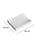 thumbnail of Papier cuisson siliconé blanc 60x40 cm, 41 gr, multi-passages, 500 feuilles