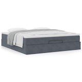 thumbnail of vidaXL Ottoman-Bett mit Matratze Dunkelgrau 160x200 cm Samt