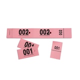 thumbnail of Lot de 20 Carnet 50 Tickets Vestiaires cartonnés - rose