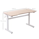 thumbnail of Vinsetto Secretária de Pé com Altura Ajustável a Manivela 120x60x117cm Madeira