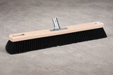 thumbnail of Hochwertiger Saalbesen 40cm Breit mit weichen Poly-Kunsthaar-Borsten und Metall-Stielhalter Besen ohne Stiel für Innen
