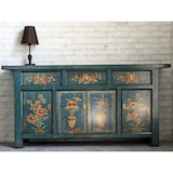 thumbnail of OPIUM OUTLET Meubel Ladekast Kabinet Sideboard Huwelijkskast 34372-1 blauw Aziatisch Chinees Oosters