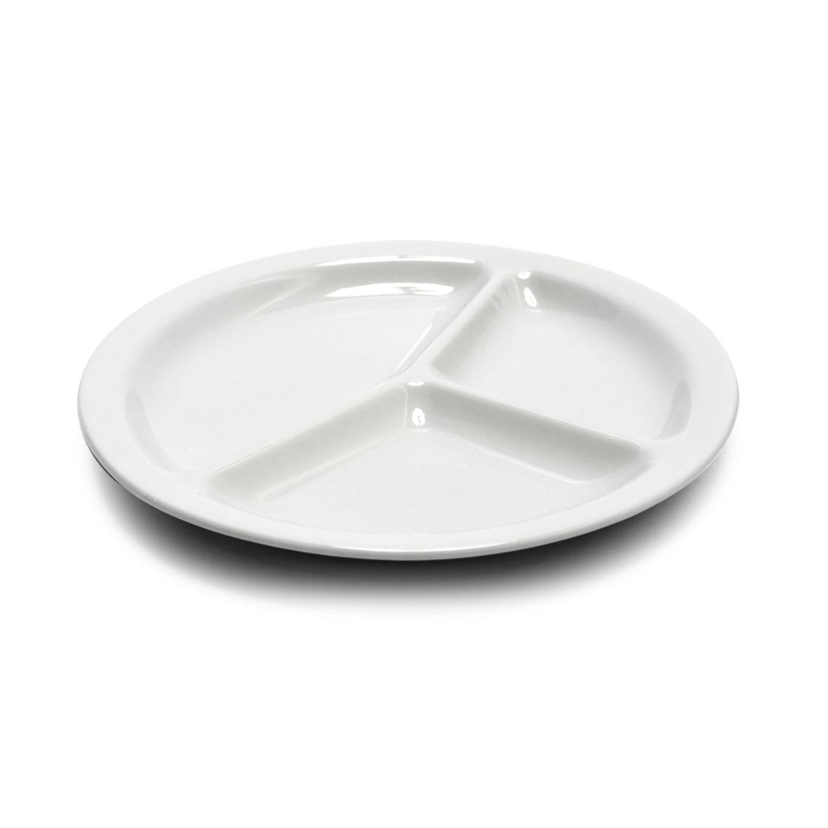 Saturnia, set 6 piatti tris Napoli in porcellana cm 26,5 2191900-04001046 bianco