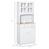 thumbnail of HOMCOM Credenza Alta per Cucina Mobile Buffet in Legno Bianco