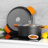 thumbnail of Orbegozo paellera de aluminio fundido PDA 2032, recubrimiento antiadherente, apta para lavavajillas, 2,6 litros, asas de silicona incluidas