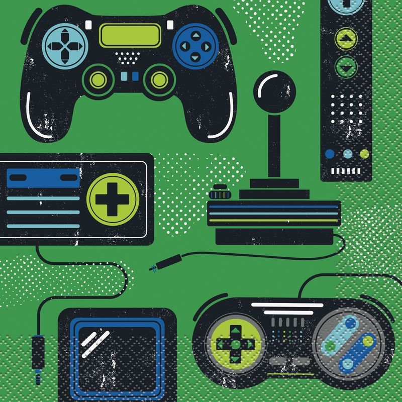 16 Servietten Gamer Geburtstag