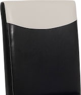 thumbnail of 6er-Set Esszimmerstuhl Stuhl Küchenstuhl Littau ~ Kunstleder, schwarz-weiß, dunkle Beine
