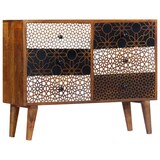 thumbnail of vidaXL Dressoir met geprint patroon 90x30x70 cm massief mangohout