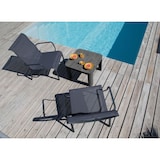 thumbnail of Fauteuil lounge pour l'extérieur en aluminium Cauro Graphite, Gris Océo By Proloisirs