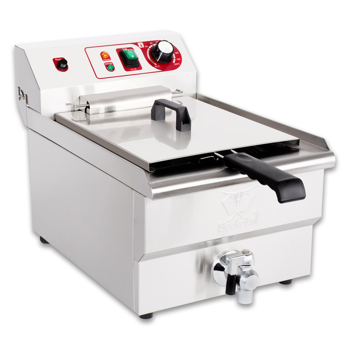 Beeketal Gastronomie Friteuse Fritteuse 230 V BWF-161P