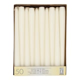 thumbnail of 2 X 50 Leuchterkerzen Ø 2,2 cm · 25 cm weiss