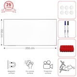 thumbnail of ALLboards Keramik-Magnettafel emailliert P3 200x100 cm, Alurahmen