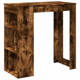 thumbnail of Table de bar avec étagères chêne fumé bois d'ingénierie Modèle Boréal Design Plus
