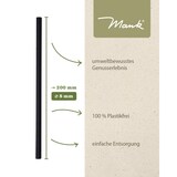 thumbnail of Trinkhalme in schwarz aus Papier,  Ø 8 mm / 20 cm, 3900 Stück verpackt im Folienbeutel - Mank