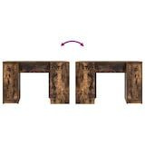 thumbnail of Bureau chêne fumé 120x42x76 cm bois d'ingénierie Modèle Vega Master Flex