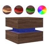 thumbnail of vidaXL Salontafel met LED-verlichting 50x50x40 cm bruin eikenkleur