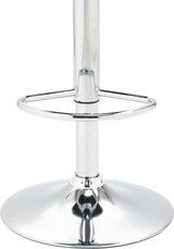 thumbnail of Décoshop26 - Barhocker x1 in blauem gepolstertem Samt mit verchromtem Metallfuß in Trompetenform TDB10426