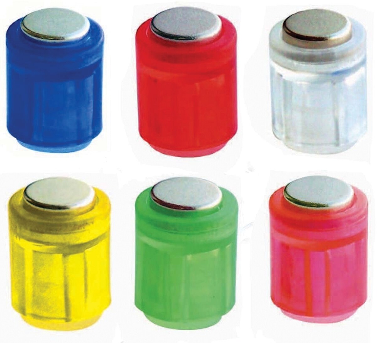 Laurel Magnet Zylinder 14x9mm bis 1900g VE=10x50 Stück Kristallfarben sortiert