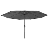 thumbnail of Helloshop26 - Sonnenschirm für den Außenbereich mit LED-Beleuchtung und Metallstange 400 cm anthrazit 02_0008179