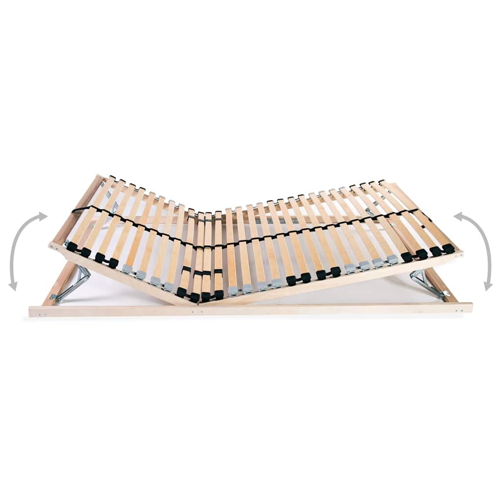 Sommier à lattes sans matelas avec 28 lattes 7 zones 80x200 cm Modèle Ovélis