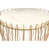 thumbnail of Beistelltisch Natassia 200 Weiß / Messing