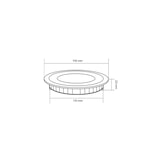 thumbnail of efectoLED Placa LED 9W Circular SuperSlim Corte Ø 135 mm Blanco Frío 6000K - 6500K
