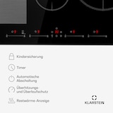 thumbnail of Delicatessa 77 Hybrid Einbaukochfeld Induktion 4 Zonen 7000W Schwarz