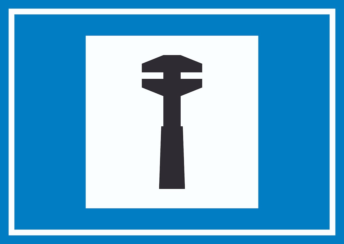 Pannenhilfe Symbol Schild A5 (148x210mm)