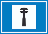 thumbnail of Pannenhilfe Symbol Schild A5 (148x210mm)