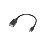 thumbnail of LogiLink Adapter Digital Daten Kabel 0,2 m Schwarz Mini-USB Typ A W 5-polig Micro-USB B M 20 cm