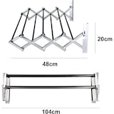 thumbnail of Tendedero de Pared Plegable de  104cm Ancho de Acero Inoxidable 10 Metros COSHANO