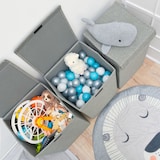 thumbnail of 50L Cesta Ropa Sucia con Tapa - 30x30x60 Cubo Estrecho - Canasta Plegable Gris